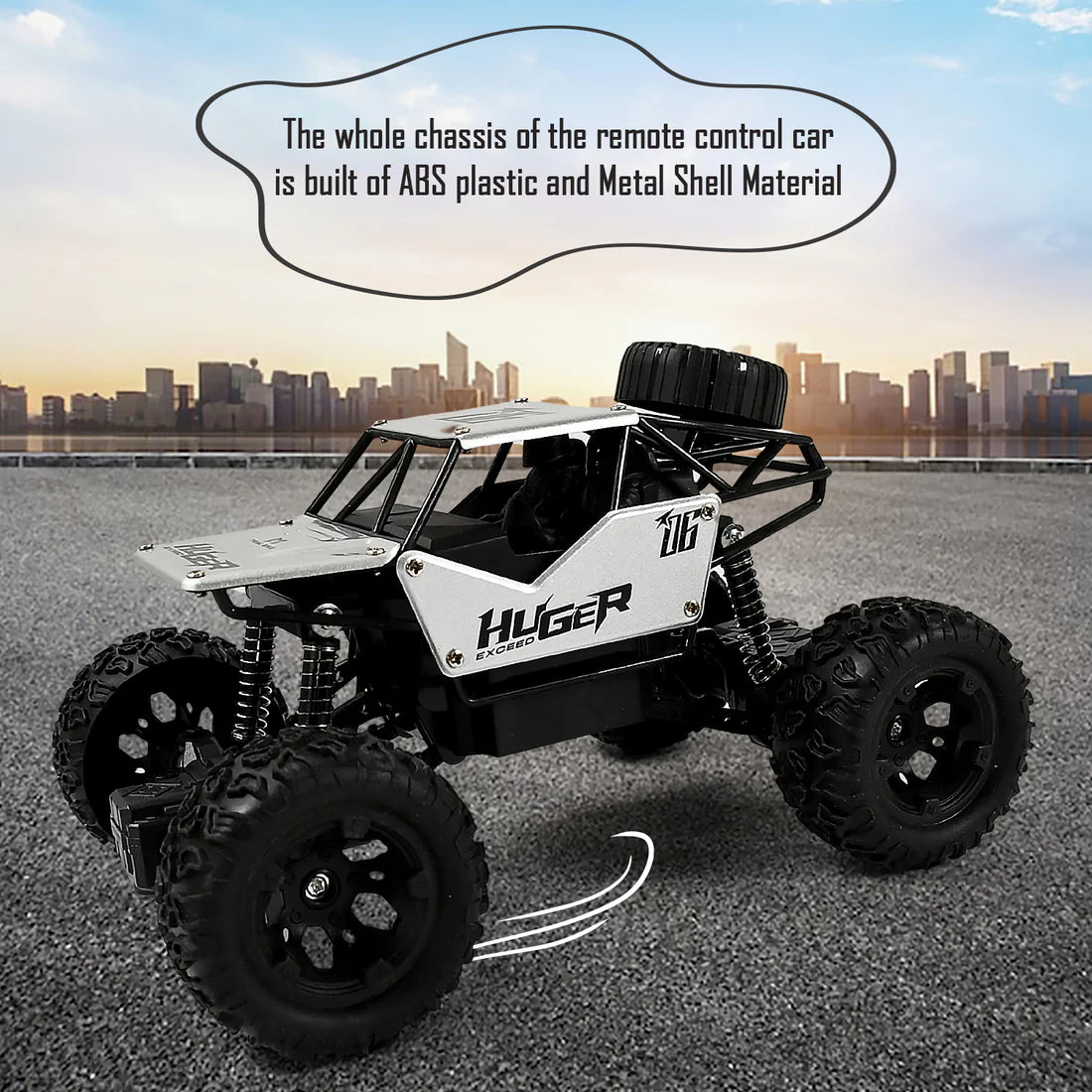 Rock Crawler Monster RC Truck All Terrain Stunt Racing Car Rechargeable Indoor/Outdoor Toy Car