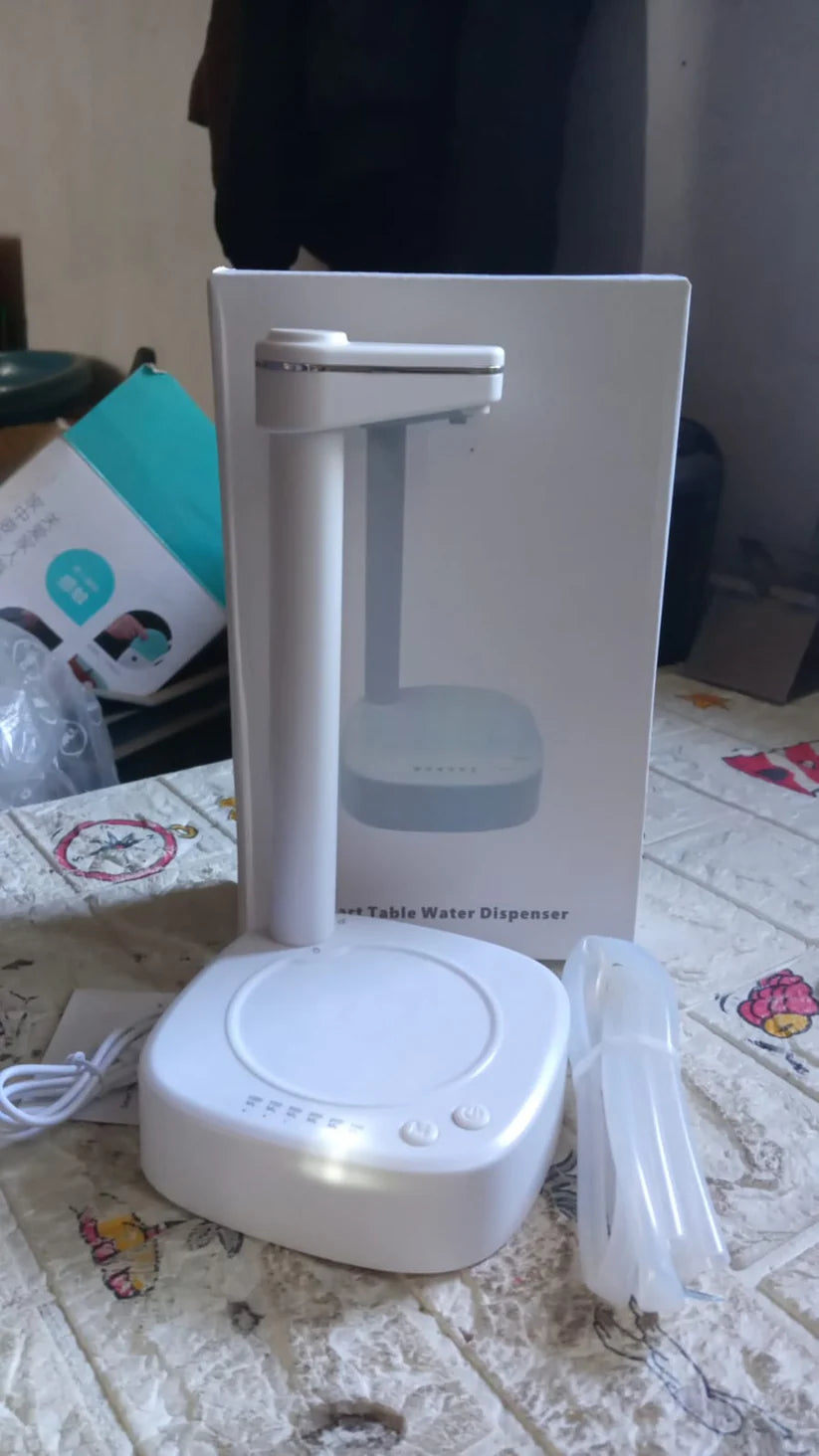 USB Charging Desktop Water Dispenser – Smart One Button Operation, Portable Water Pump for Home & Office